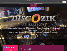 Tablet Screenshot of disco-zik.com